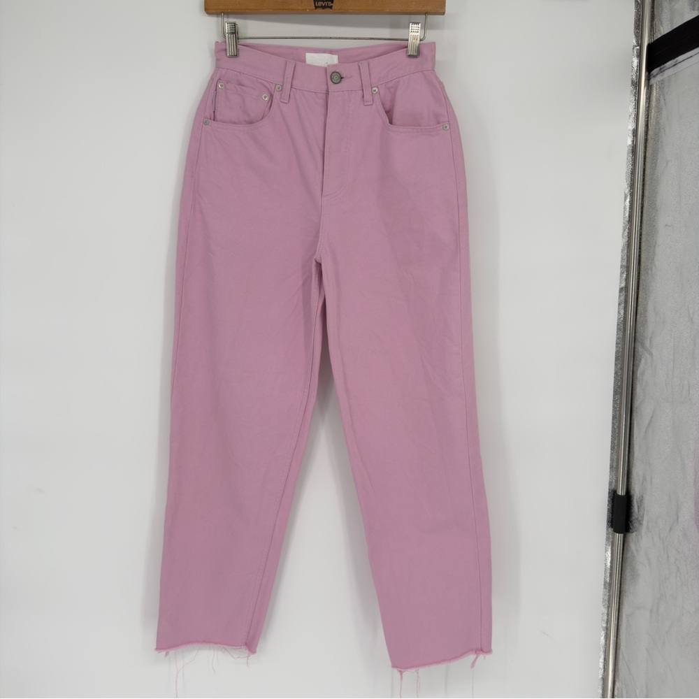 Boyish The Toby Pink High Rise Baggy Straight Leg Jeans Sz 25